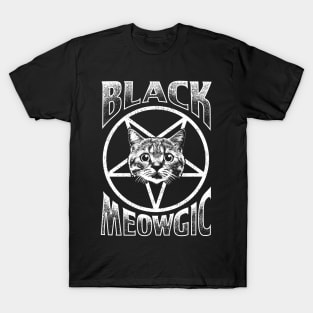 Black meowgic T-Shirt